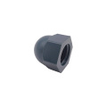 DIN1587 In stock high quality white black nylon plastic hex domed cap nut